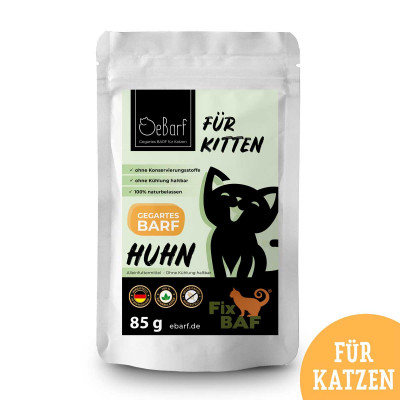 Nassfutter Komplettmenü Huhn für Kitten - Fix-BAF® - Frostfutter Vertrieb
