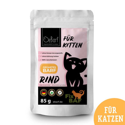 Nassfutter Komplettmenü Rind für Kitten - Fix-BAF® - Frostfutter Vertrieb
