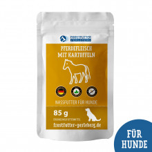 Nassfutter mit Pferd und Kartoffeln