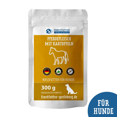 Nassfutter mit Pferd und Kartoffeln - Frostfutter Vertrieb